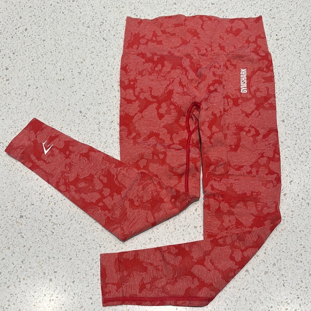 Gymshark Red Adapt Camo Legging
